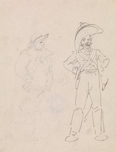 ジャンダルムともう一人の男 作： Thomas Rowlandson